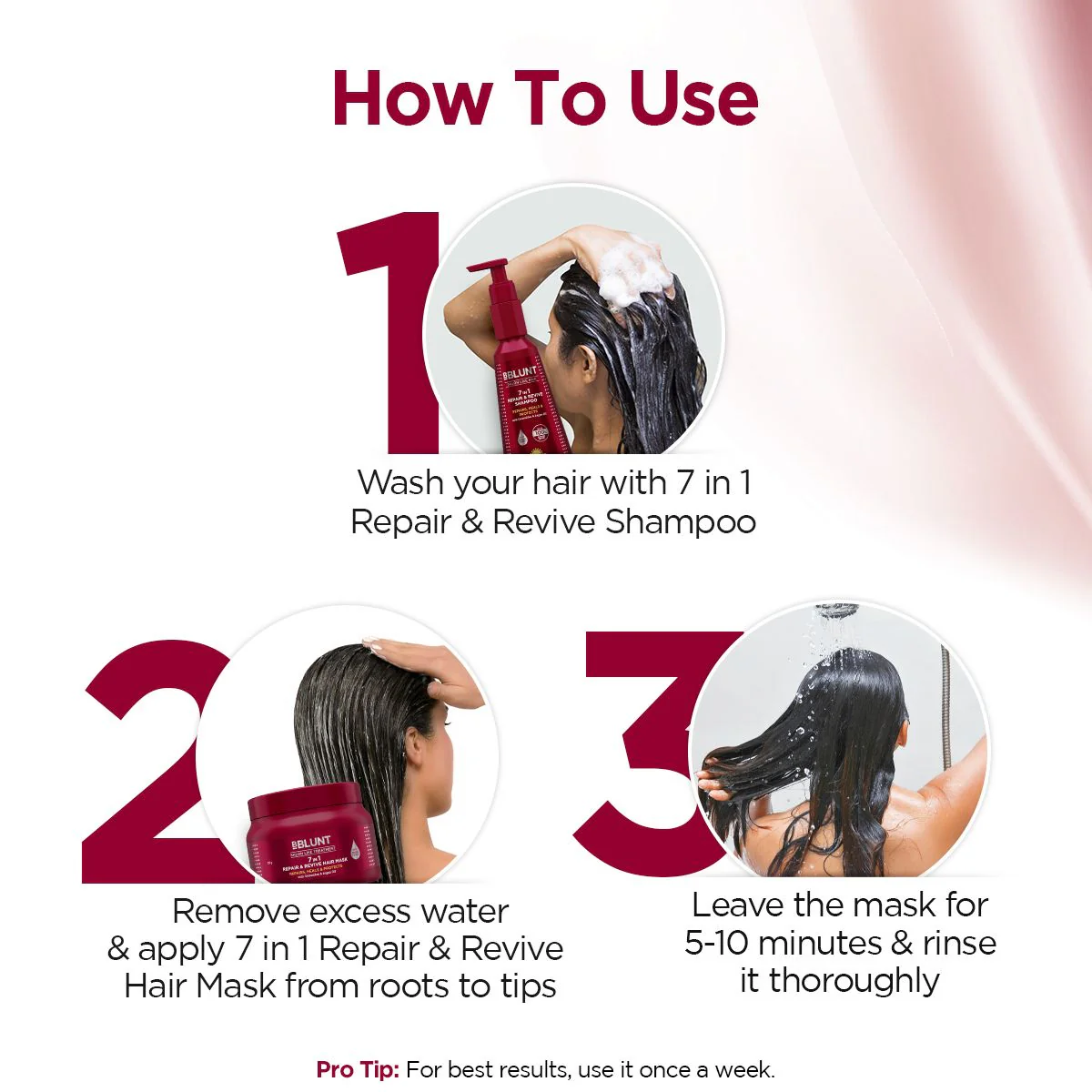 7 in 1 Repair & Revive Hair Mask for Upto 100% Damage Repair - 250g - Image 4