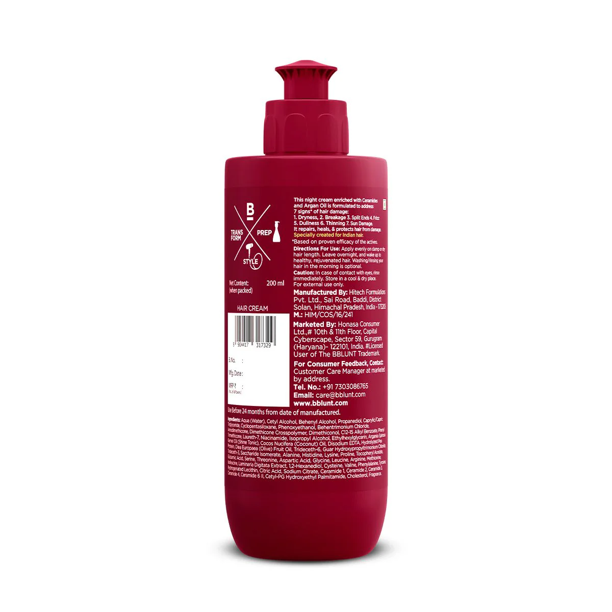 7 in 1 Repair & Revive Night Cream to Heal & Protect Hair Overnight - 200ml - Image 8