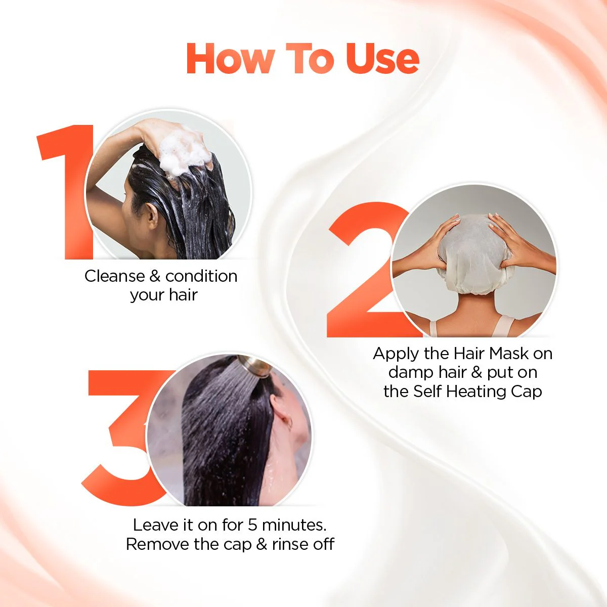 Advanced Smoothening Heat Hair Spa Mask with Keratin & Hyaluronic Acid (Pack of 2) - 70g - Image 4