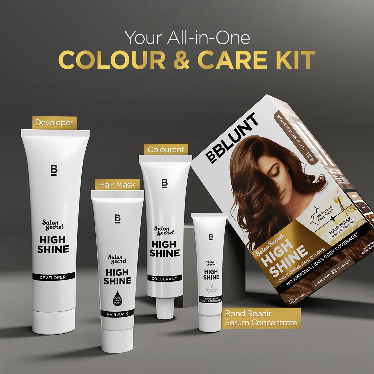 High Shine Conditioning Hair Colour - Coffee Natural Brown (Shade 4.31)(Pack of 2) - Image 10