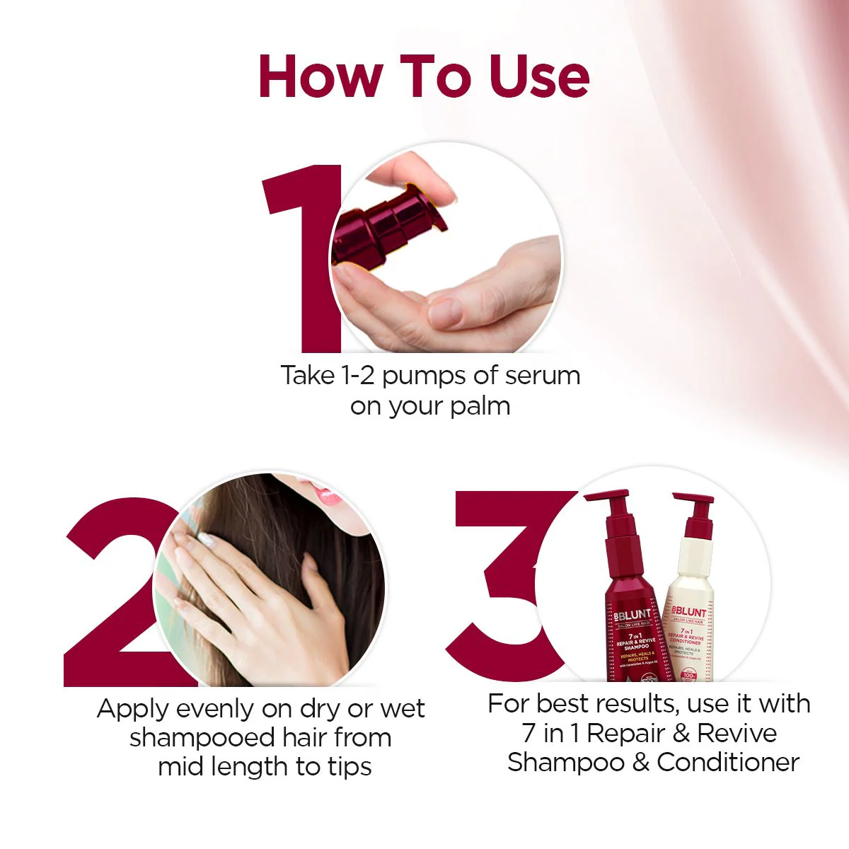 7 in 1 Repair & Revive Oil Hair Serum for Upto 100% Damage Repair - 70ml - Image 4