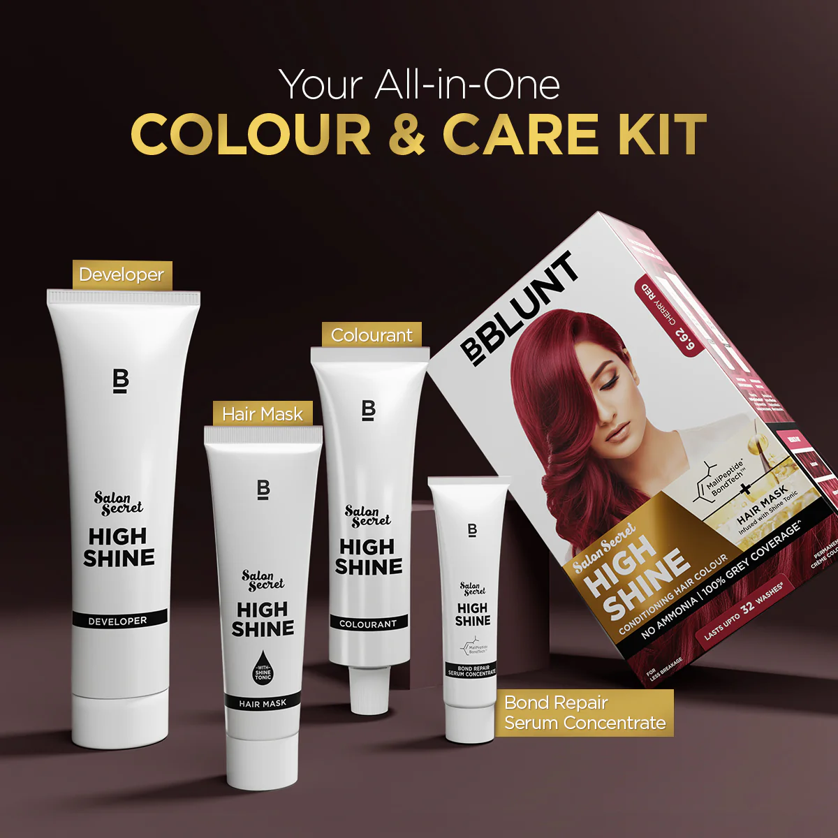 High Shine Conditioning Hair Colour - Cherry Red (Shade 6.62) - Image 10