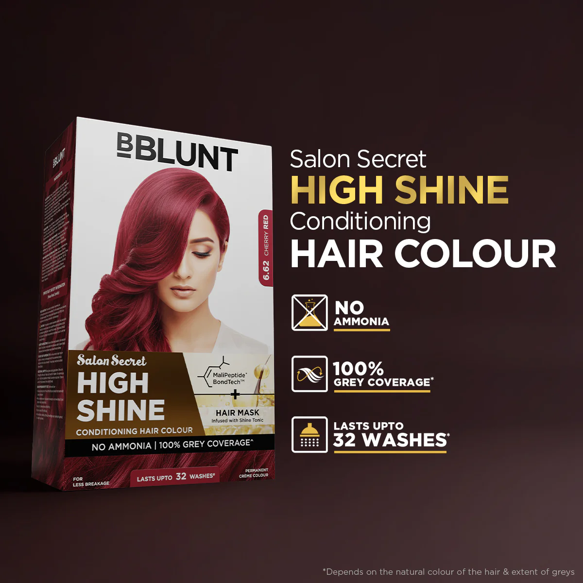 High Shine Conditioning Hair Colour - Cherry Red (Shade 6.62) - Image 3