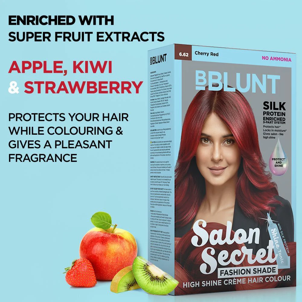 Salon Secret High Shine CrÃ¨me Hair Colour - Cherry Red - Pack of 2 - Image 3