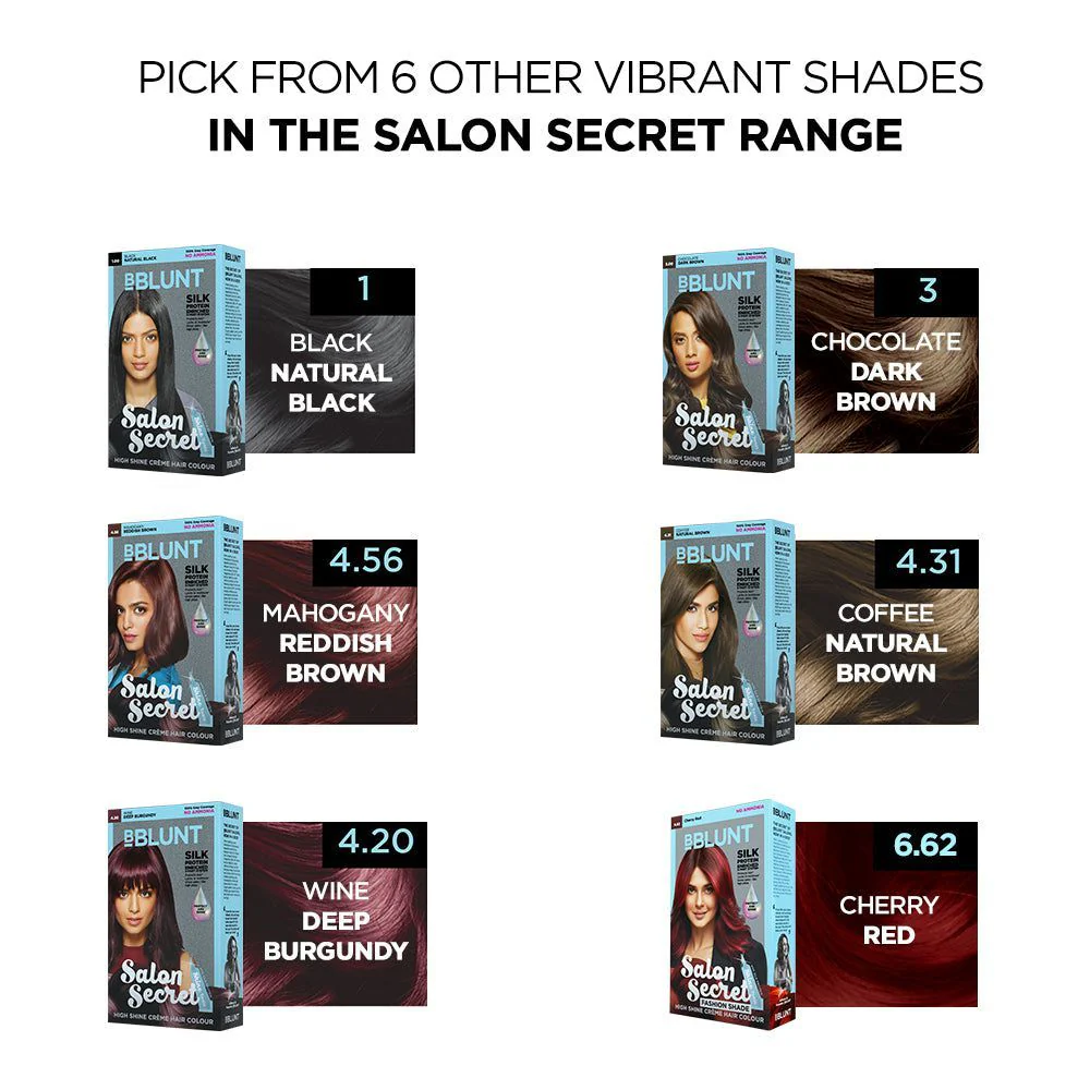Salon Secret High Shine Crème Hair Colour - Honey Light Golden Brown - Pack of 2 - Image 4