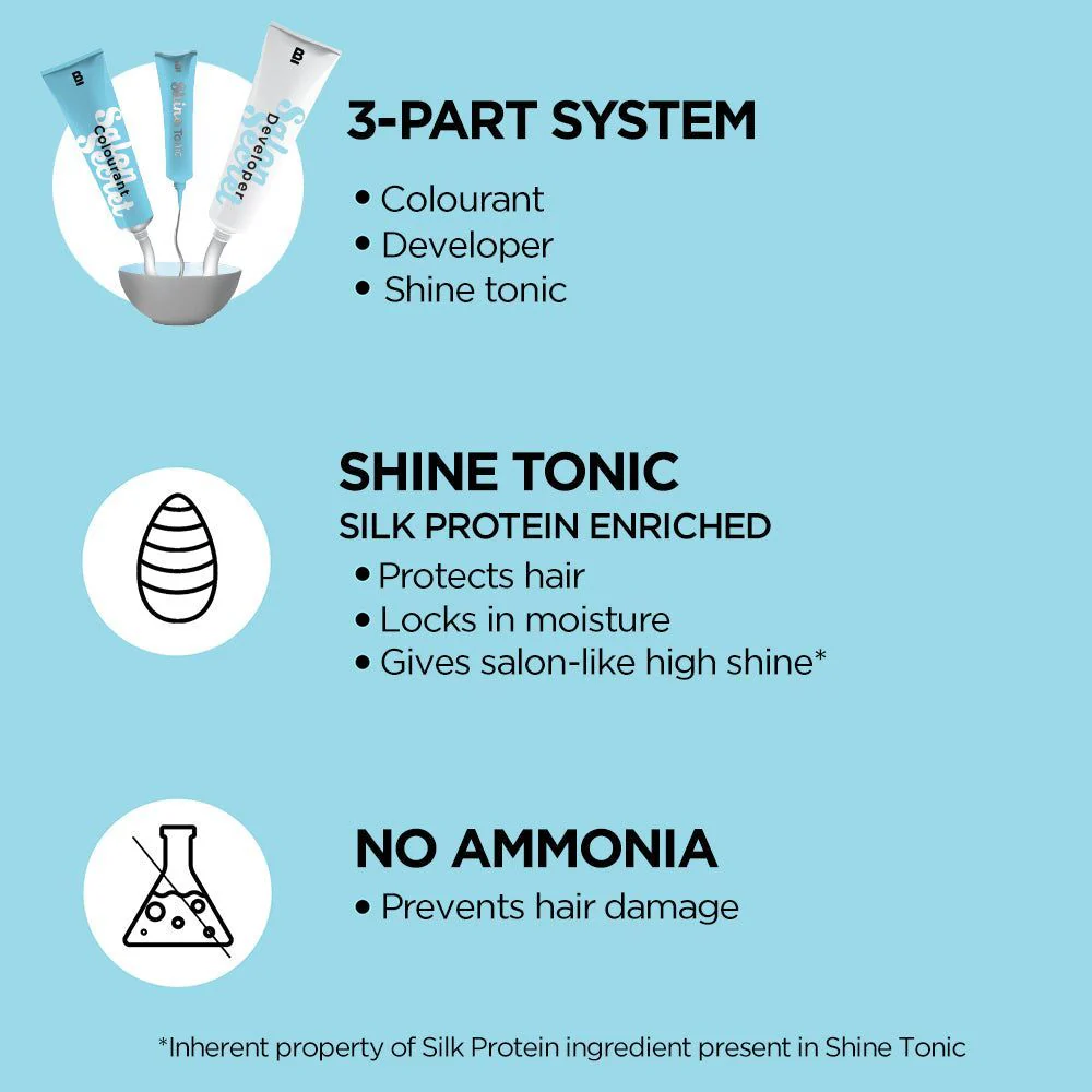 Salon Secret High Shine CrÃ¨me Hair Colour - Wine Deep Burgundy - Pack of 2 - Image 7